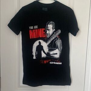 Walking Dead Black Graphic Short Sleeve 100% Cotton T-Shirt Unisex Medium